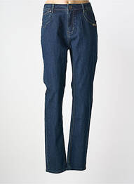 Jeans coupe slim tissage brut taille normale bleu S.QUISE femme