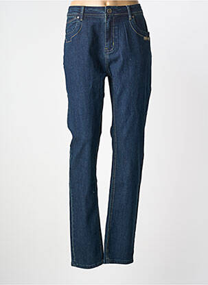 Jeans coupe slim tissage brut taille normale bleu S.QUISE femme