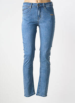 Jeans coupe slim tissage brut taille normale bleu clair S.QUISE femme