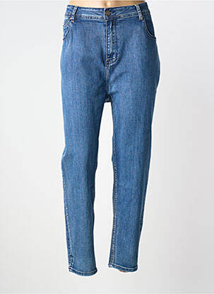 Jeans coupe slim tissage brut taille normale bleu S.QUISE femme