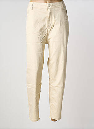 Pantalon slim stretch taille normale beige S.QUISE femme