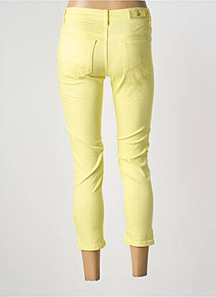 Pantacourt stretch taille normale jaune S.QUISE femme