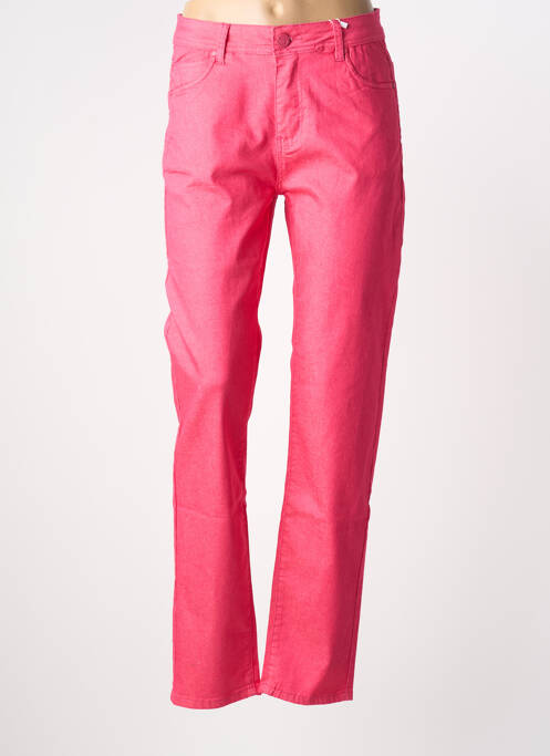 Pantalon slim stretch taille normale rose S.QUISE femme