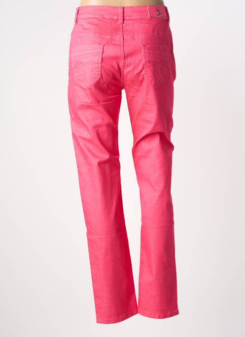 Pantalon slim stretch taille normale rose S.QUISE femme