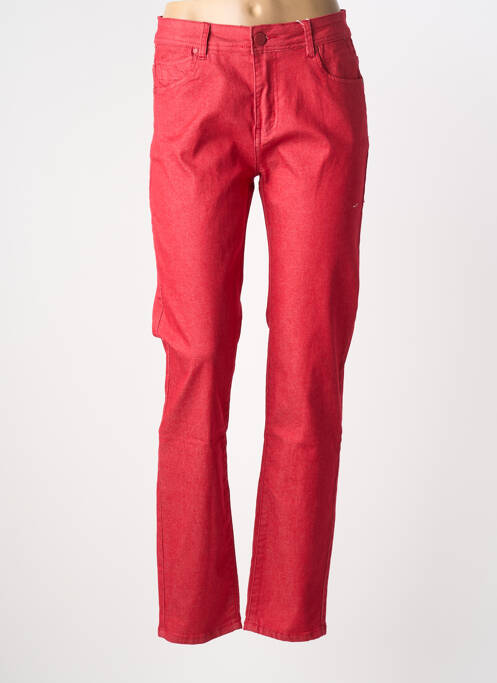 Pantalon slim stretch taille normale rouge S.QUISE femme