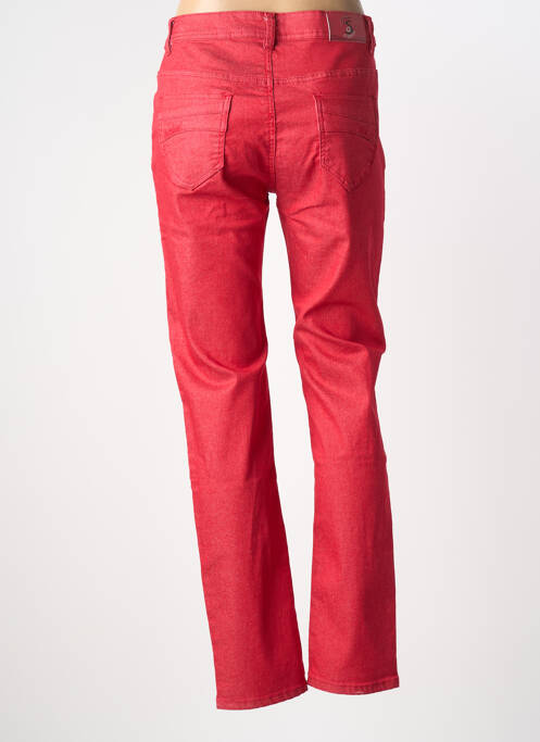 Pantalon slim stretch taille normale rouge S.QUISE femme