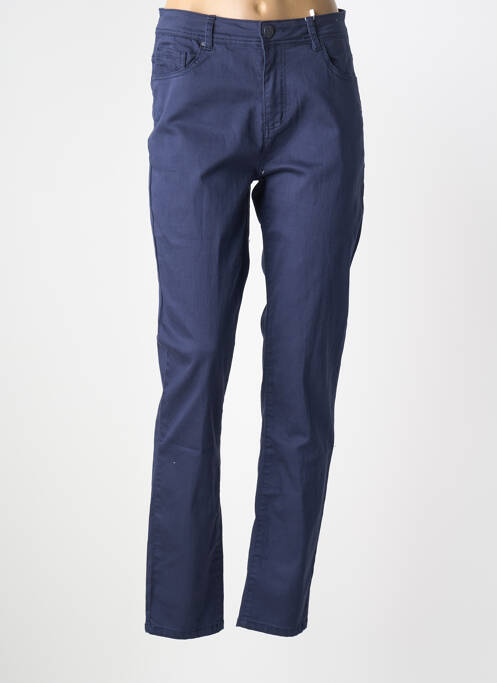 Pantalon slim stretch taille normale bleu S.QUISE femme