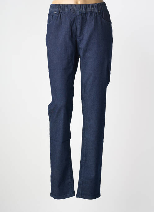 Pantalon slim taille élastique taille normale bleu S.QUISE femme