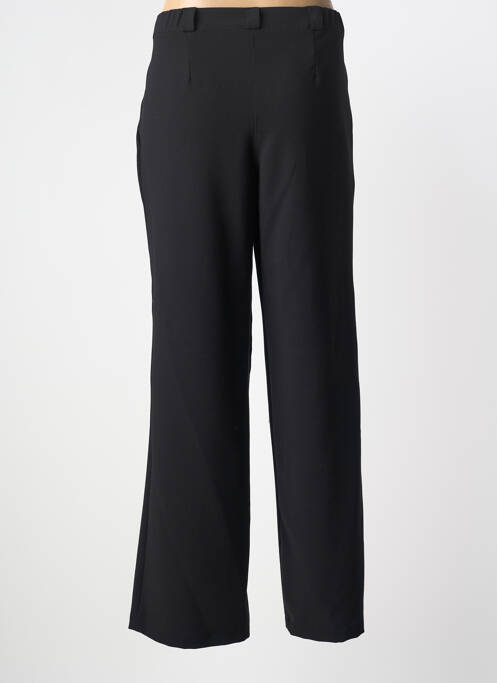 Pantalon droit fermeture zippée sous rabat boutonné taille normale noir GRIFFON femme