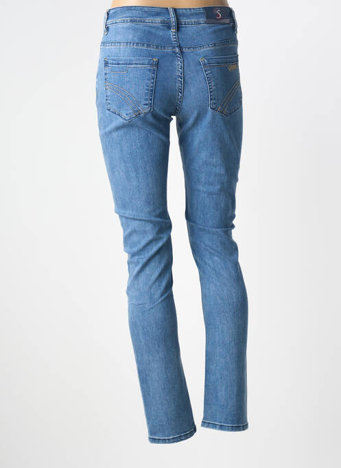 Jeans coupe slim tissage brut taille normale bleu clair S.QUISE femme