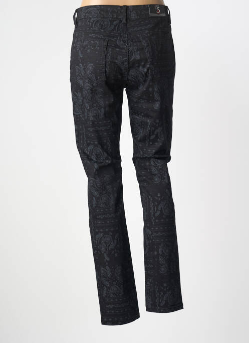 Pantalon slim stretch taille normale noir S.QUISE femme