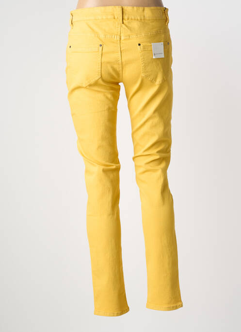 Pantalon slim stretch taille normale jaune KALISSON femme