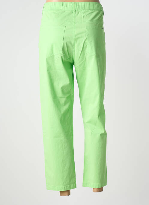 Pantalon 7/8 fermeture zippée sous rabat boutonné taille normale vert S.QUISE femme
