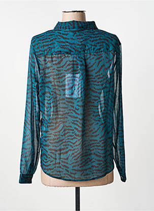 Chemisier imprimé fantaisie manches longues vert FREEMAN T.PORTER femme