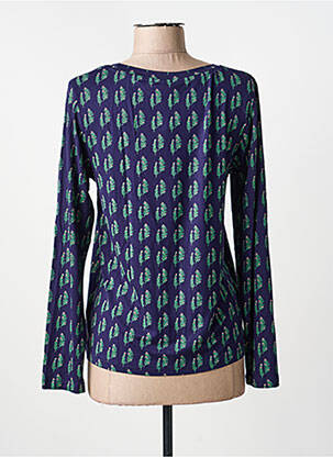 Top imprimé fantaisie manches longues bleu PRETTY VACANT femme