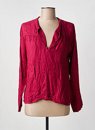 Blouse manches longues manches longues rouge PRINCESSE NOMADE femme