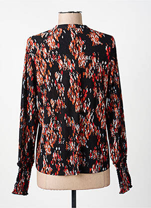 Blouse imprimé fantaisie manches longues noir GARCIA femme