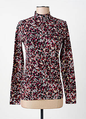 Sous-pull imprimé fantaisie manches longues noir GARCIA femme