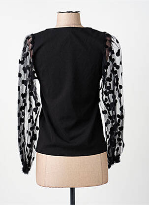 Top coupe cintrée manches longues noir IMPERIAL femme