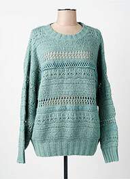 Pull resserrée sur le bas manches longues vert SALSA femme