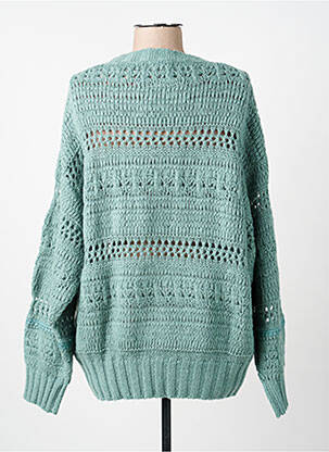Pull resserrée sur le bas manches longues vert SALSA femme