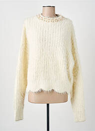Pull resserrée sur le bas manches longues beige SALSA femme