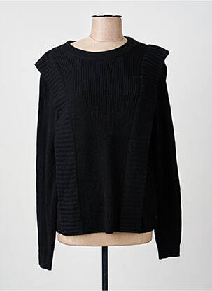 Pull coupe droite manches longues noir SCOTCH & SODA femme