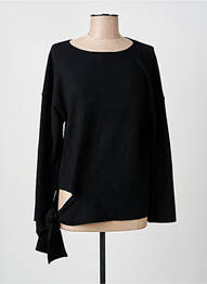 Pull col rond manches longues noir ARTLOVE femme