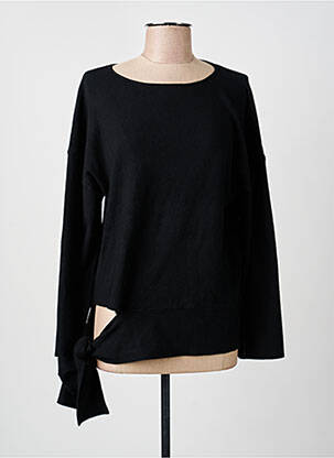 Pull col rond manches longues noir ARTLOVE femme
