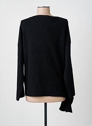 Pull coupe droite manches longues noir ARTLOVE femme