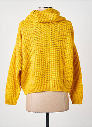 Pull coupe droite manches longues jaune PRINCESSE NOMADE femme
