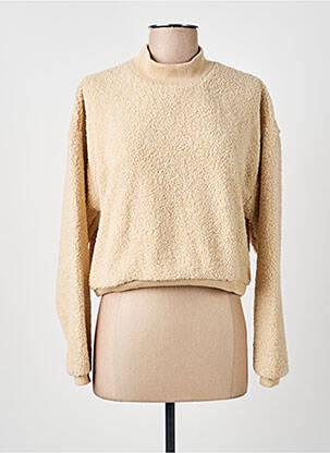 Pull resserrée sur le bas manches longues beige TIFFOSI femme