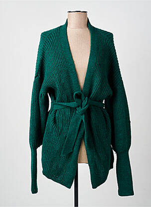 Gilet manches longues coupe cintrée vert IMPERIAL femme