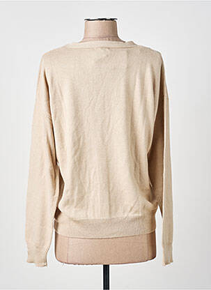 Gilet manches longues resserrée sur le bas beige BEST MOUNTAIN femme