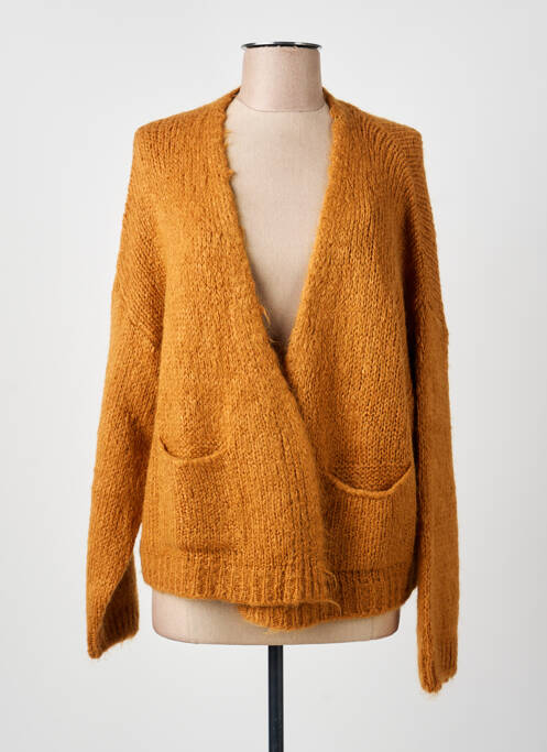 Gilet manches longues jaune RUE MAZARINE femme