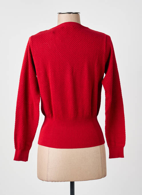 Gilet manches longues rouge PRINCESSE NOMADE femme