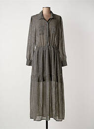 Robe longue manches longues manches longues noir RUE MAZARINE femme