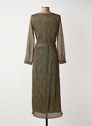 Robe longue manches longues manches longues vert LA PETITE ETOILE femme