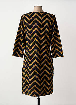 Robe mi-longue manches 3/4 manches 3/4 noir GARCIA femme