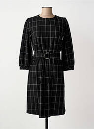 Robe mi-longue manches longues manches longues noir MADEMOISELLE YEYE femme
