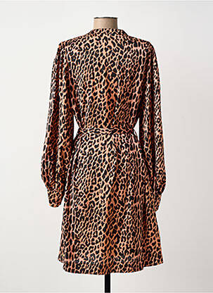 Robe mi-longue manches longues manches longues rose SCOTCH & SODA femme