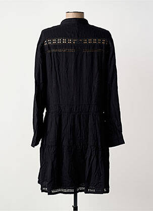 Robe mi-longue coupe fluide manches longues noir RUE MAZARINE femme