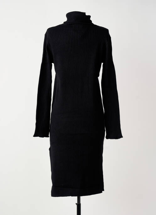 Robe pull stretch manches longues noir CHERRY PARIS femme