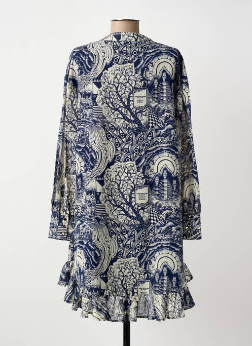 Robe mi-longue bleu SCOTCH & SODA femme