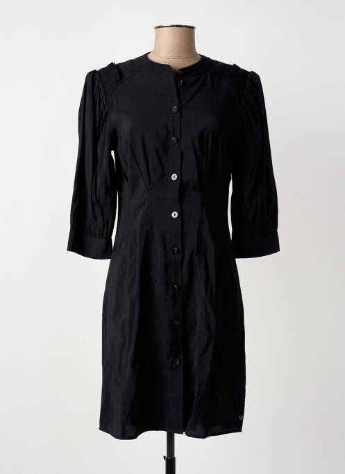 Robe mi-longue noir SCOTCH & SODA femme