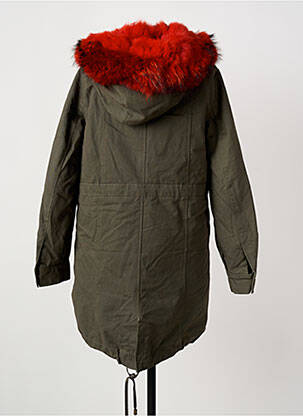 Parka fermeture zippée sur le devant a capuche vert ON PARLE DE VOUS femme
