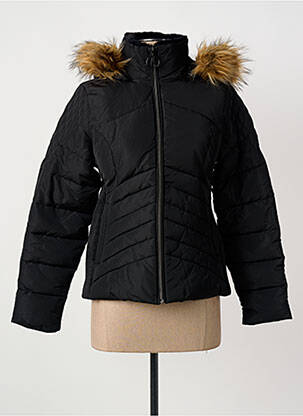 Doudoune manches longues a capuche noir TEDDY SMITH femme