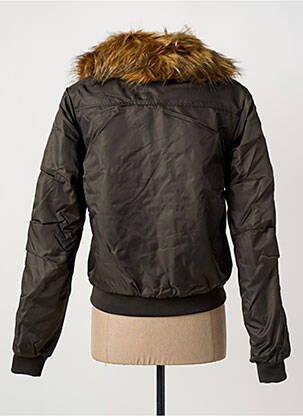 Blouson effet matière satinée vert TEDDY SMITH femme