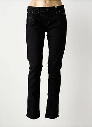 Jeans coupe slim taille basse taille basse noir TIMEZONE femme