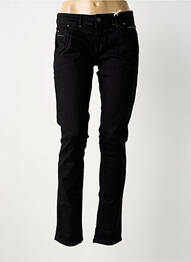 Jeans coupe slim taille basse taille basse noir TIMEZONE femme
